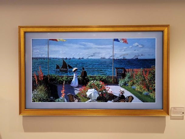 Samsung TV framed as artwork