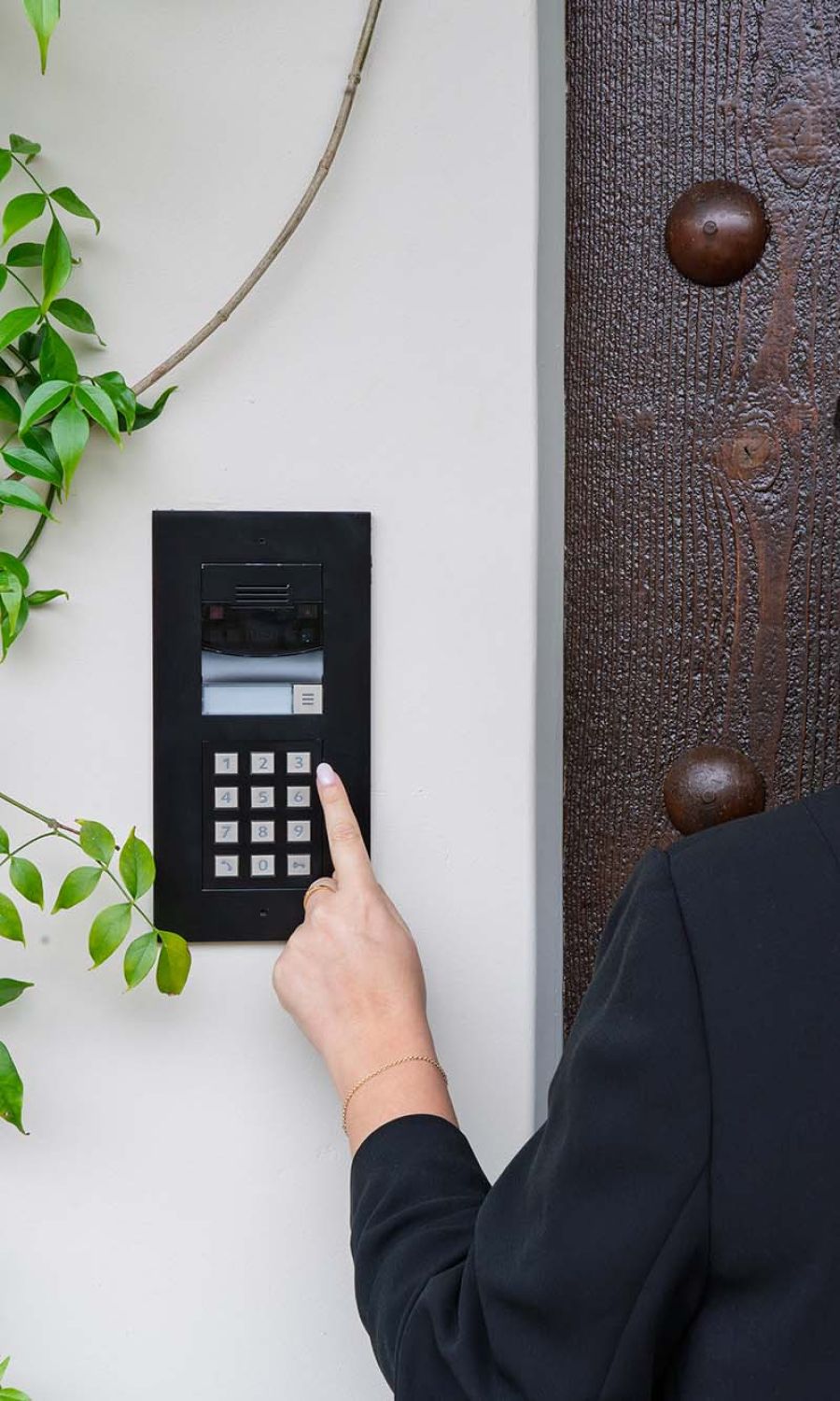 Ipad on desk with qolsys system